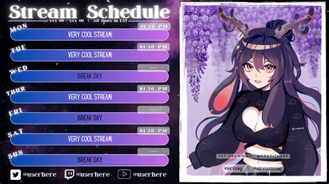 Galaxy Dream Schedule (ANIMATED) - Synical's Ko-fi Shop - Ko-fi ️ Where creators get support ...