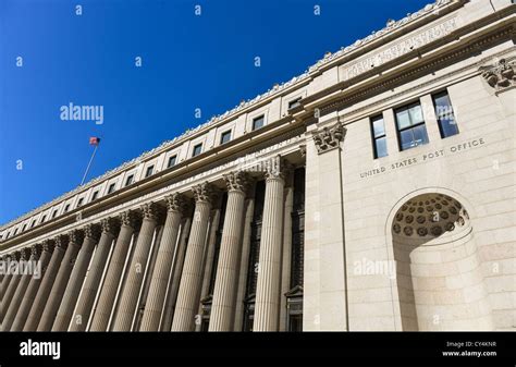 USA, New York, New York City, American post office building Stock Photo ...