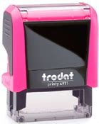 Trodat Printy 4911 Neon Pink Self-Inking Custom Stamp