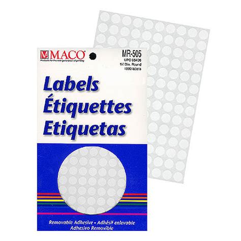 Labels - White- Oval, Round or Rectangle- All-Purpose