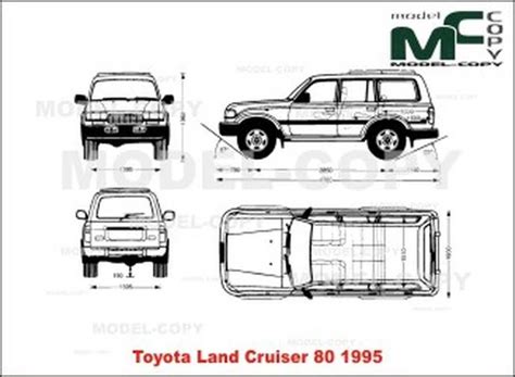 Toyota Land Cruiser 80 (1995) - disegno - Model COPY | Saab 900, Toyota ...