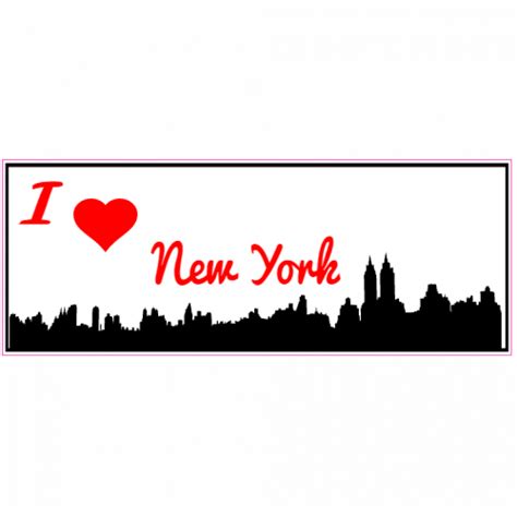 I Love New York Statue of Liberty Sticker - U.S. Custom Stickers