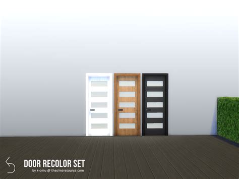 The Sims Resource - Modern Door Recolor Set