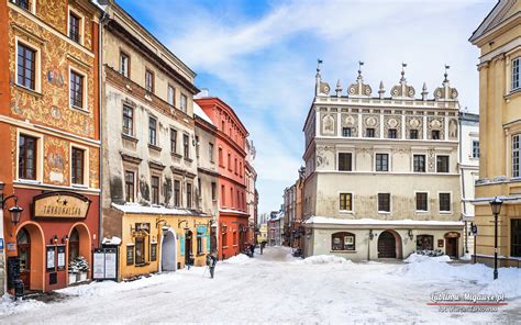 Lublin, Poland, Polish, cityscape, Tourism, tourist, Europe, snow ...