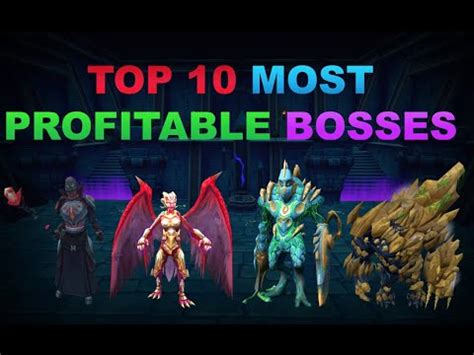 RuneScape 3 - Top 10 Most Profitable Bosses 2019 - YouTube