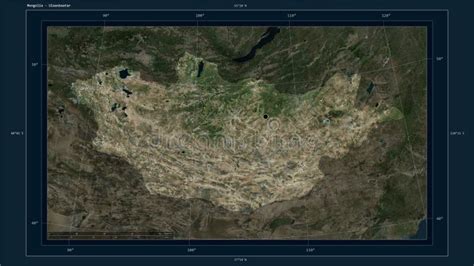 Mongolia Highlighted - Composition. High-res Satellite Stock ...