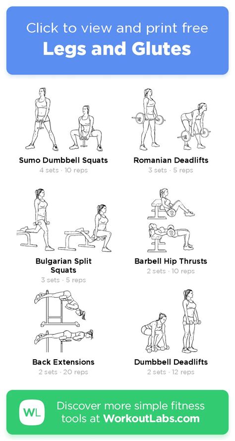 Glute Building Workout Plan Pdf