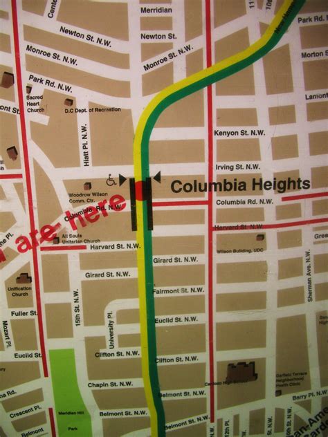 Outdated Columbia Heights Metro Map | The map posted in the … | Flickr