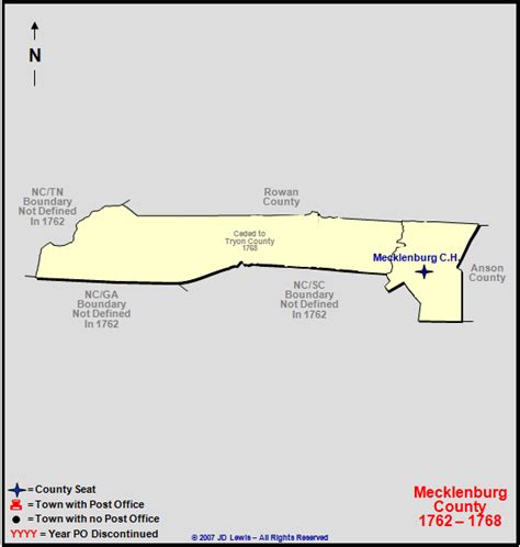 Mecklenburg County, NC - 1762 to 1768