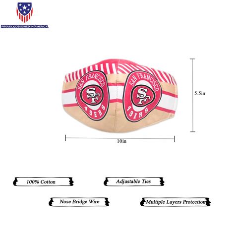 2PCS San Francisco 49ers Face Masks - Etsy