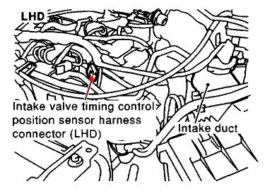 Intake valve timing control position sensor nissan pathfinder