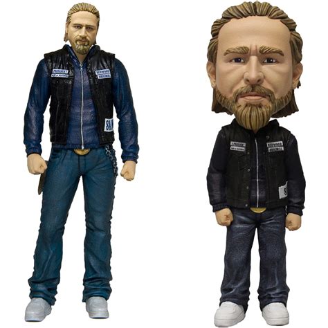 mezco toys sons of anarchy: jax action figure and jax 6" bobblehead ...