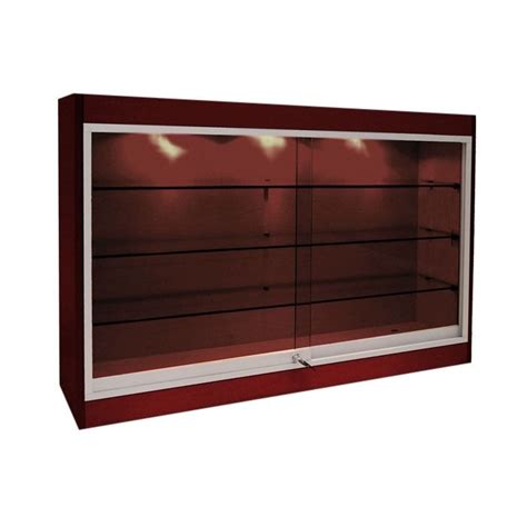 Wall Mounted Perspex Display Cabinets With Glass Doors ...