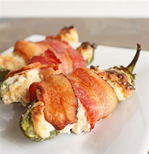 Bacon Wrapped Stuffed Jalapenos - making tomorrow. Low Carb Appetizers, Appetizer Snacks ...