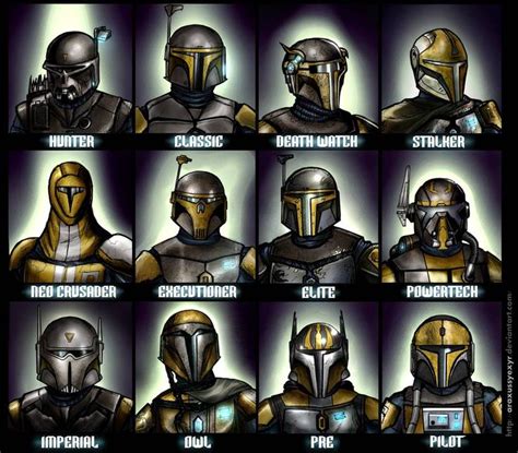 Mandalorian Helmets 2.0 by AraxussYexyr on DeviantArt | Star wars ...