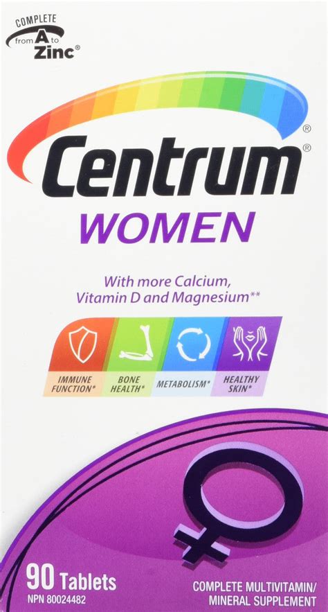 Centrum Women, Multivitamin & Mineral Supplement, 90 Tablets{Canadian} | Caffeine Cams Coffee ...