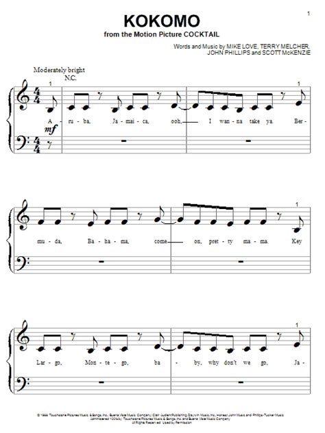 Kokomo | Sheet Music Direct