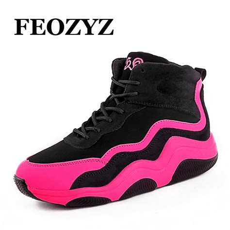 FEOZYZ High Top Women Basketball Shoes Indoor Outdoor Womens Sneakers Shoes Basketball ...