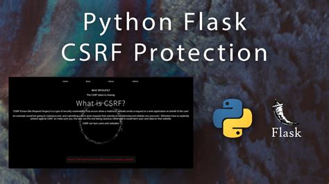 Python Flask CSRF Protection and Attack Demo - YouTube