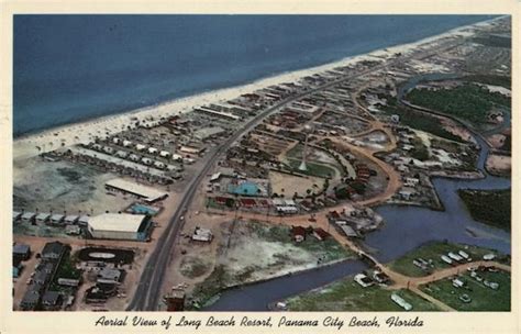 Aerial View of Long Beach Resort Panama City Beach, FL Postcard