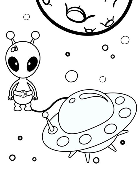 Aliens Coloring Pages Aliens PDF Aliens Printables Aliens - Etsy ...