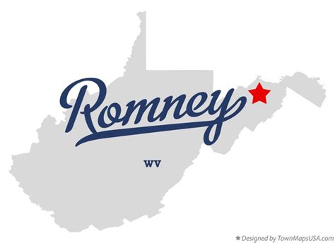 Map of Romney, WV, West Virginia