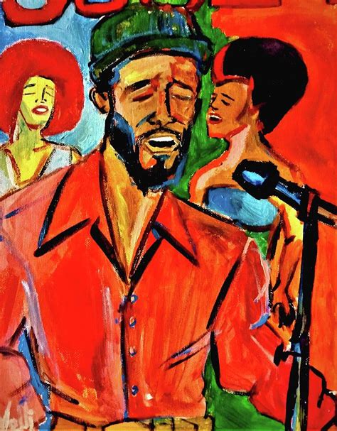 Marvin Gaye On Soul Train Painting by Eric Patterson - Pixels