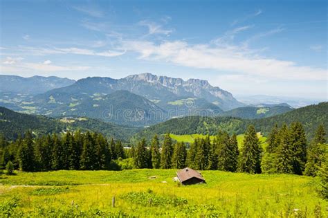 Bavarian Alps stock image. Image of hill, alpine, farmhouse - 23048593