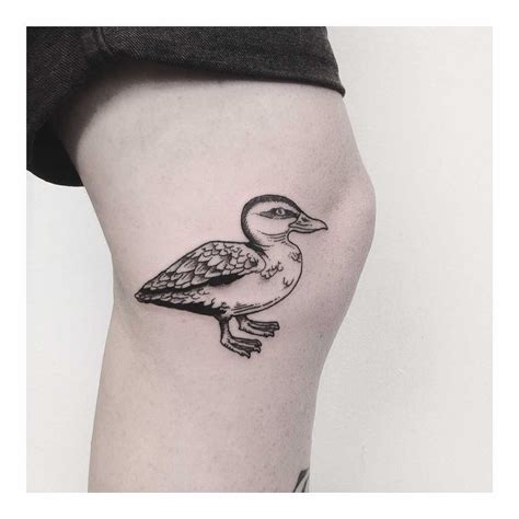 A black duck tattoo - Tattoogrid.net