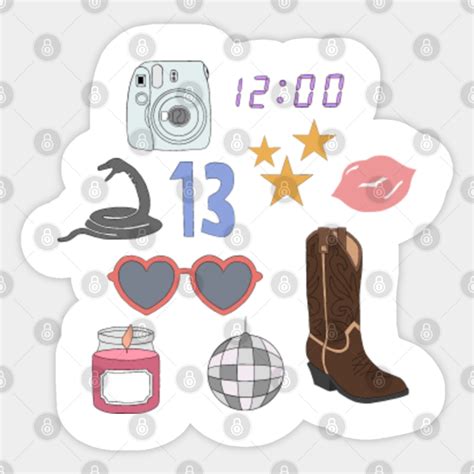 Taylor Swift Album Symbols - Taylor Swift - Sticker | TeePublic