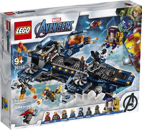 LEGO Marvel Avengers Helicarrier Building Toy with Action Minifigures 76153