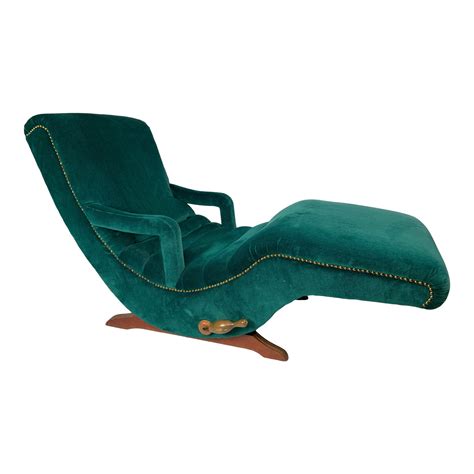 Vintage Mid-Century Contour Green Lounge Chair | Chairish