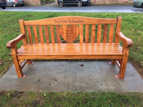 Family of tragic toddler Harlow Edwards pay tribute to memorial bench-makers