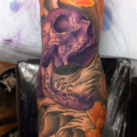 Purple Skull by Jayme Goodwin: TattooNOW