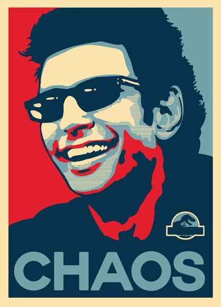 'Chaos' Ian Malcolm (Jurassic Park) Art Print by Tabner's | Society6 ...