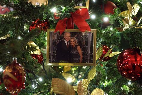 Why a Trump photo is decorating a Biden White House Christmas Tree