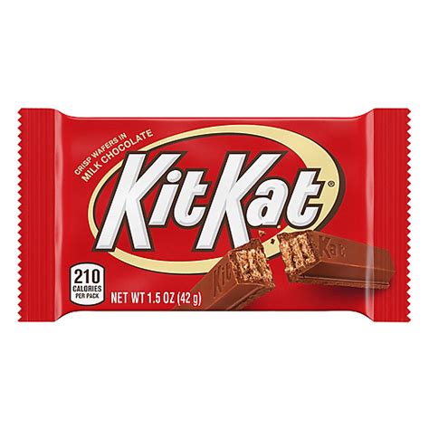 KIT KAT® Milk Chocolate Wafer Candy, Individually Wrapped, 1.5 oz, Bar ...