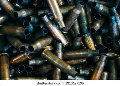 Many Empty Bullet Shells Pile Used Stock Photo (Edit Now) 1312077011