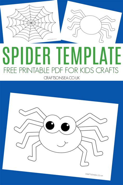 Free Printable Spider Template - Crafts on Sea