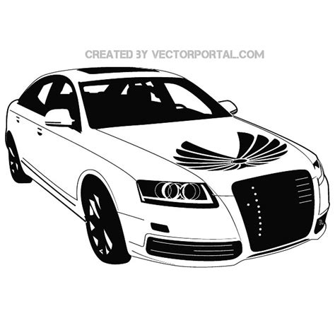 Audi car Royalty Free Stock Free Vector