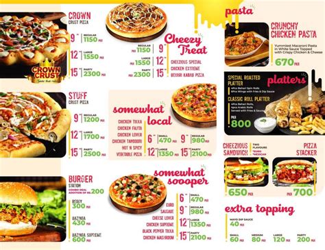 Cheezious Menu Peshawar: Where Every Bite Tells a Story