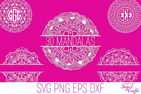 Mandala SVG Cut Files Bundle | Mandala SVG Cricut By Anastasia Feya ...