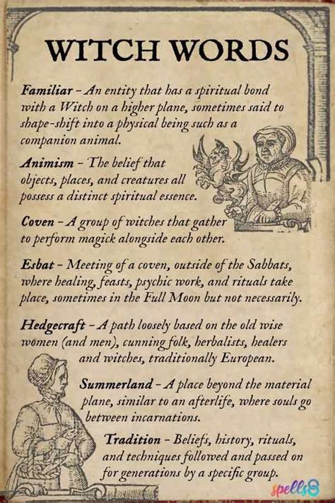 Witch Vocabulary: A List of 60+ Pagan Words and Terms – Spells8 | Wiccan spell book, Witch books ...