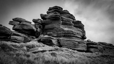 Wheel Stones on Derwent Edge, Peak District National Park, Derbyshire, UK Stock Image - Image of ...