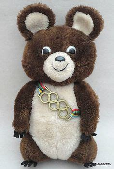 Vintage Dakin Plush Olympic Games Mascot Misha Bear Cub 1980 Moscow ...