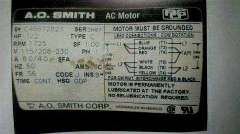 Electric Motor Ao Smith Motor Wiring Diagram