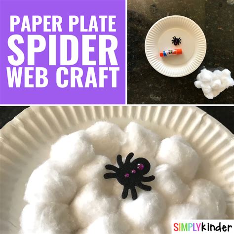 Paper Plate Spider Web Craft for Kids - Simply Kinder