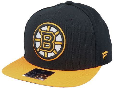 Boston Bruins Iconic Defender Black/Yellow Gold Snapback - Fanatics ...