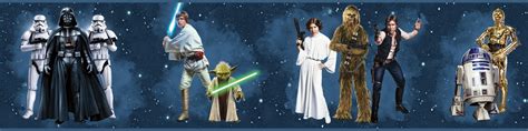 Star Wars Classic Characters Border |Wallpaper And Borders |The Mural Store