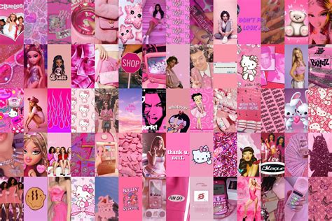 Y2k Aesthetic Pink Pink Aesthetic Picture Collage Wall Aesthetic ...